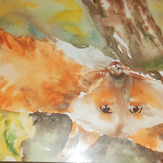 Рисунок "Лисье счастье" на конкурс "Конкурс детского рисунка “Сказочная осень - 2018”"