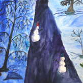 Рисунок "Посланники Деда Мороза" на конкурс "Конкурс “Новогодняя Магия - 2020”"