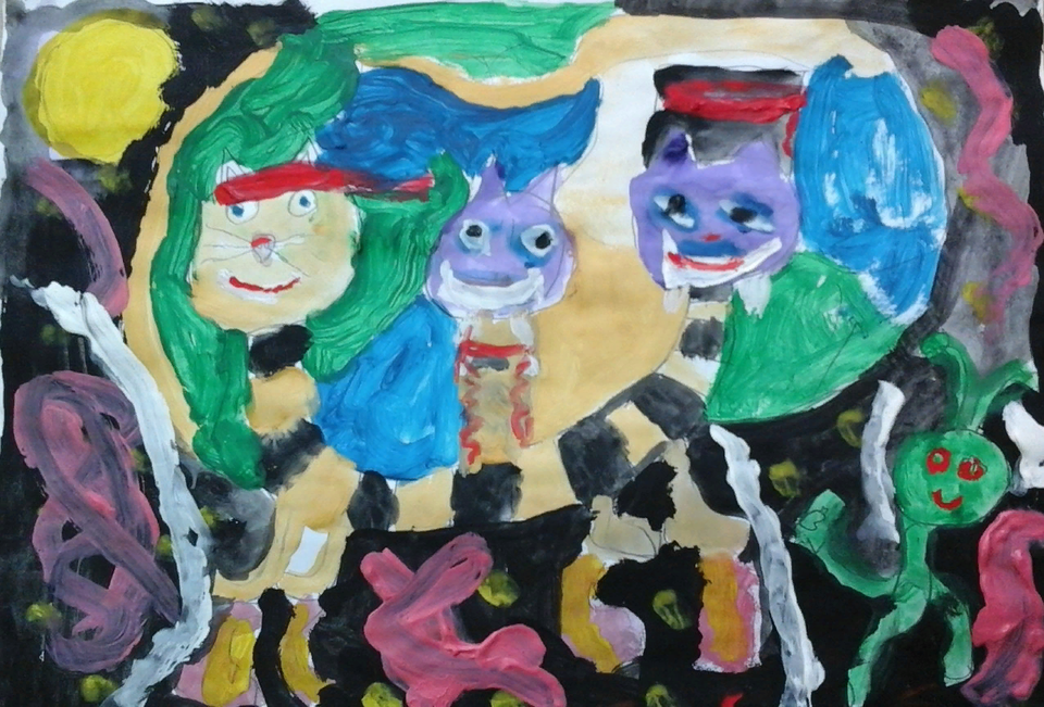 Детский рисунок - Трикот-пират с планеты Нибиру