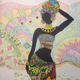 Рисунок "Африка" на конкурс "Конкурс творческого рисунка “Свободная тема-2019”"