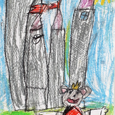 Рисунок "Приключения в Диснейленде" на конкурс "Конкурс детского рисунка "Миры компьютерных игр""