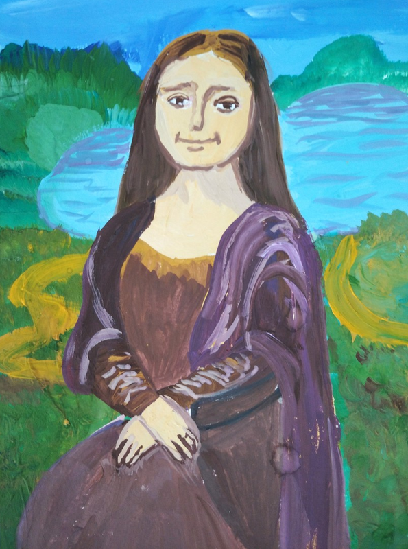 Детский рисунок - Мона Лиза