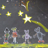 Рисунок "Фейерверк для Кукутиков" на конкурс "Конкурс детского рисунка "Мир Кукутиков""
