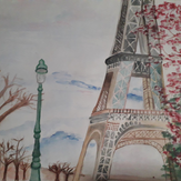 Рисунок "Париж" на конкурс "Конкурс творческого рисунка “Свободная тема-2019”"