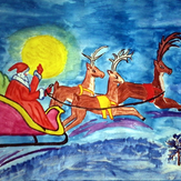 Рисунок "Дед Мороз - Волшебник" на конкурс "Конкурс “Новогодняя Магия - 2020”"