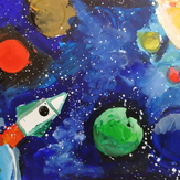 Рисунок "Космическое приключение" на конкурс "Конкурс творческого рисунка “Свободная тема-2021”"