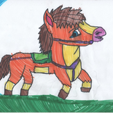 Рисунок "Лошадка Кларобэль"