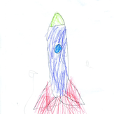 Рисунок "Ракета" на конкурс "Конкурс детского рисунка по 6-й серии сериала Рисовашки "На Луну""