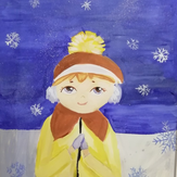 Рисунок "Снегопад" на конкурс "Конкурс творческого рисунка “Свободная тема-2020”"
