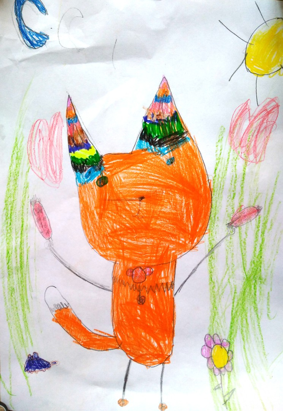 Детский рисунок - Кот Рыж