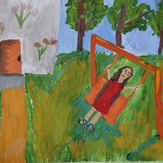 Рисунок "Летом в саду" на конкурс "Конкурс творческого рисунка “Свободная тема-2020”"