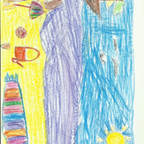 Рисунок "На пляже" на конкурс "Конкурс детского рисунка "Рисовашки - 1-5 серии""