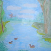 Рисунок "на озере"