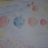 Рисунок "Солнечная система" на конкурс "Конкурс детского рисунка “Таинственный космос - 2018”"