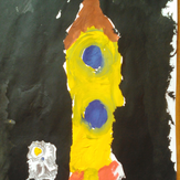 Рисунок "ракета в космосе" на конкурс "Конкурс детского рисунка “Таинственный космос - 2018”"