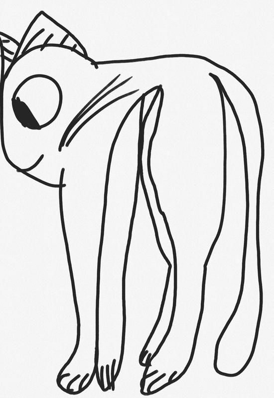 Детский рисунок - Китик