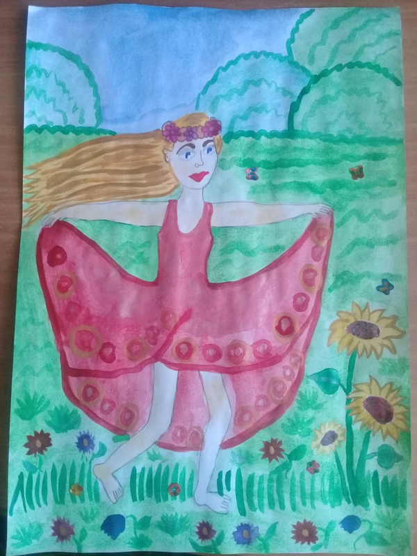 Детский рисунок - Великолепное лето