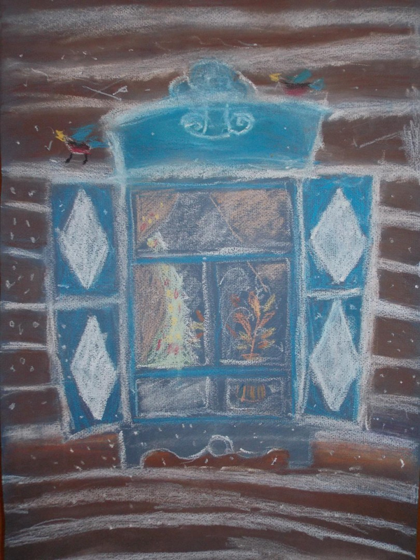 Детский рисунок - Иркутское окно