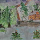 Рисунок "Сказки леса"