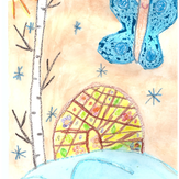 Рисунок "Волшебный дом для Эвелинки" на конкурс "Конкурс детского рисунка "Рисовашки и друзья""