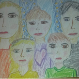 Рисунок "Моя дружная семья"