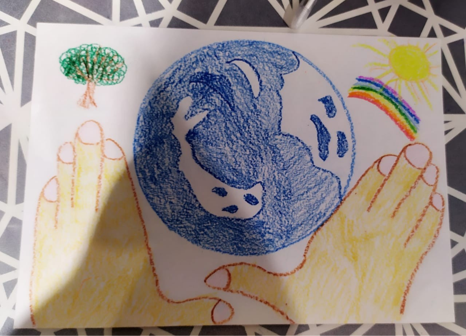 Детский рисунок - Защитим нашу планету