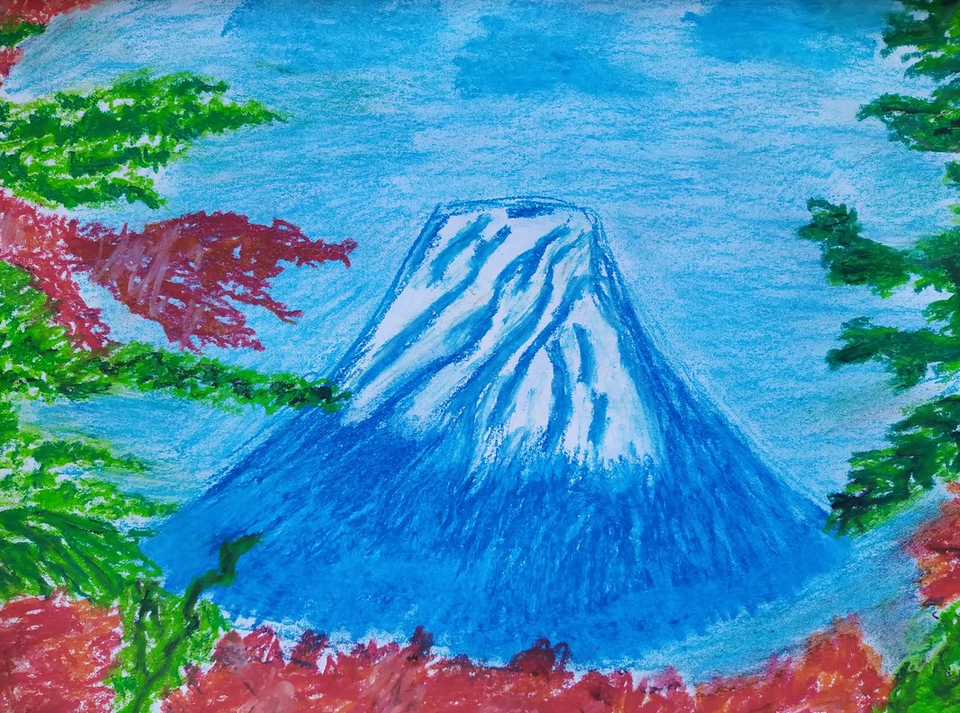 Детский рисунок горы