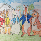 Рисунок "Кролик Питер"