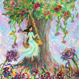 Рисунок "Волшебный сон В мире цветов" на конкурс "Конкурс детского рисунка "Рисовашки - 1-5 серии""