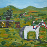 Рисунок "Катание на лошадях" на конкурс "Конкурс творческого рисунка “Свободная тема-2020”"