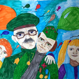 Рисунок "Гордость нашей семьи" на конкурс "Конкурс детского рисунка “75 лет Великой Победе!”"