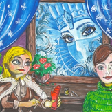 Рисунок "Зимушка - Зима" на конкурс "Конкурс “Новогодняя Магия - 2020”"