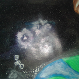 Рисунок "Космос наше все" на конкурс "Конкурс детского рисунка “Таинственный космос - 2018”"