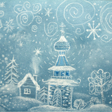 Рисунок "Снег кружится"
