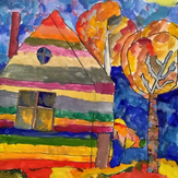 Рисунок "Золотая осень" на конкурс "Конкурс творческого рисунка “Свободная тема-2019”"