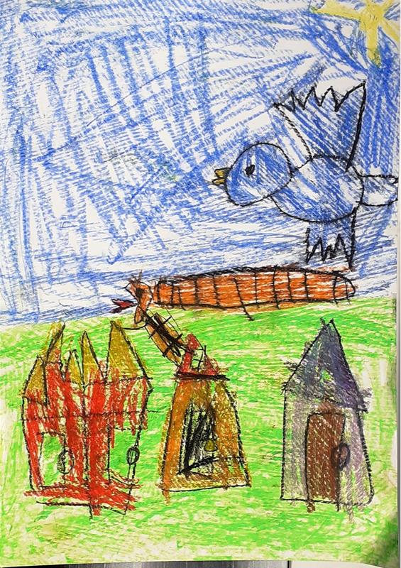 Детский рисунок - Змейка