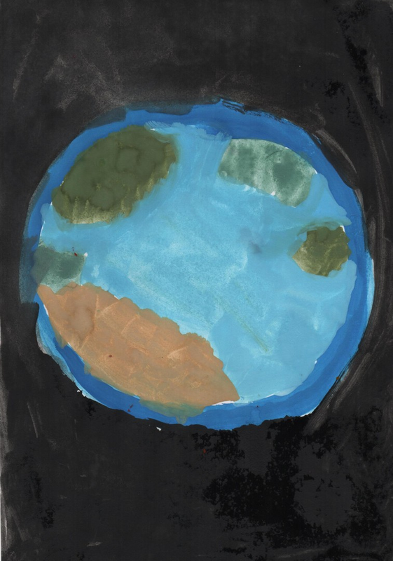 Детский рисунок - Планета Земля