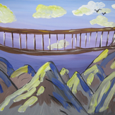 Рисунок "Мост в горах" на конкурс "Конкурс творческого рисунка “Свободная тема-2019”"