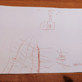 Рисунок "Эвелина и ее летающий домик" на конкурс "Конкурс детского рисунка "Рисовашки и друзья""