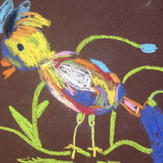 Рисунок "Радужный попугай" на конкурс "Конкурс детского рисунка "Любимое животное - 2018""