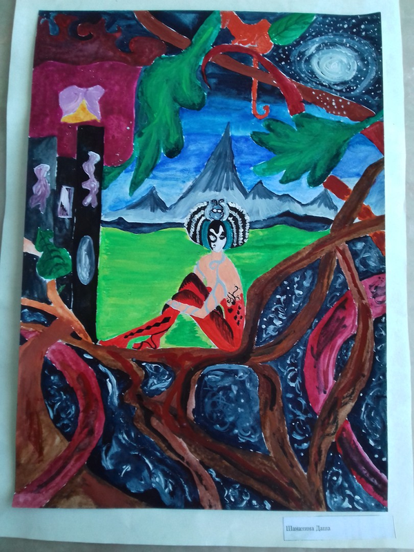 Детский рисунок - мечты о далекой Земле