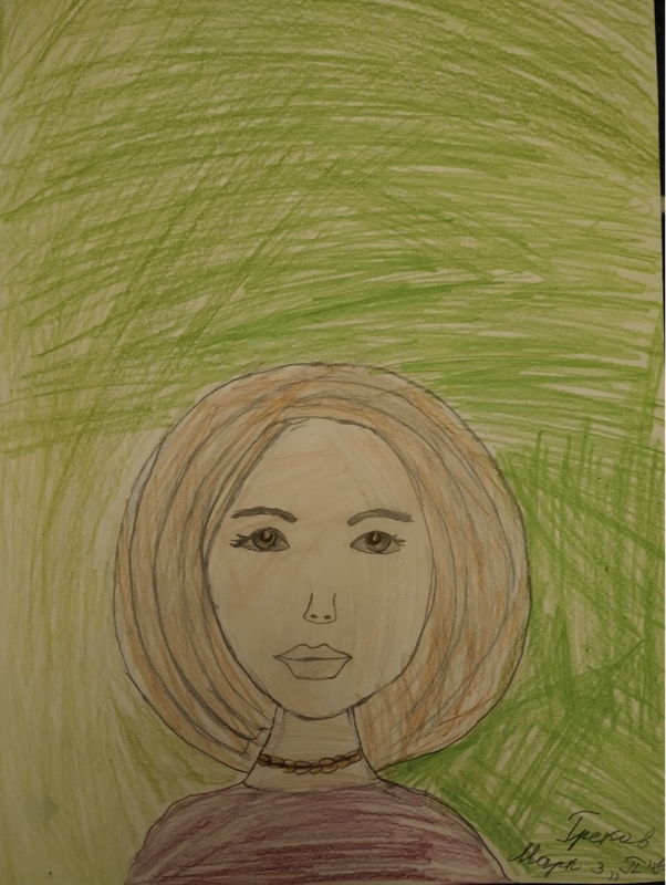 Детский рисунок - Портрет