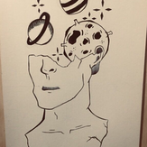 Рисунок "Голова планета" на конкурс "Конкурс творческого рисунка “Свободная тема-2021”"