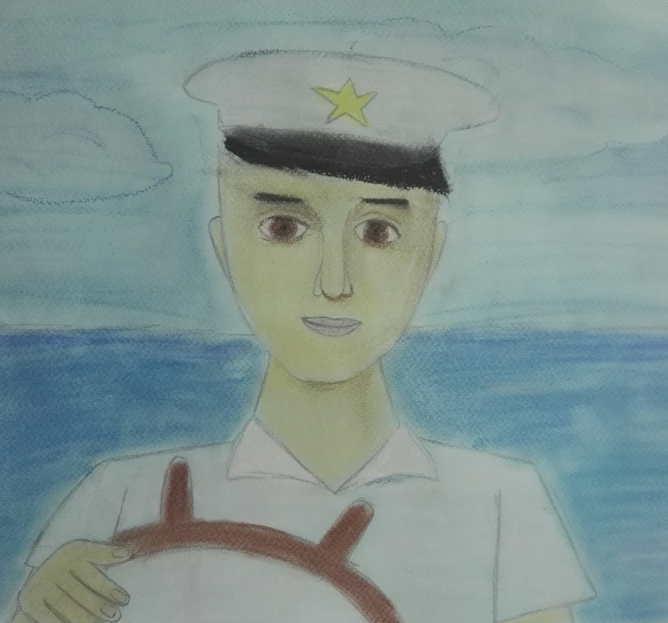 Детский рисунок - Капитан корабля