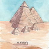Рисунок "пирамиды" на конкурс "Конкурс детского рисунка "Рисовашки и друзья""