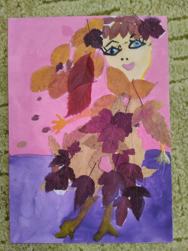 Детский рисунок - Осенняя красавица