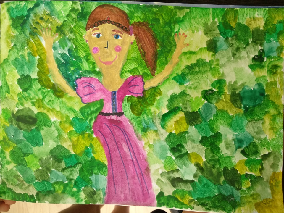 Детский рисунок - Как я люблю лето