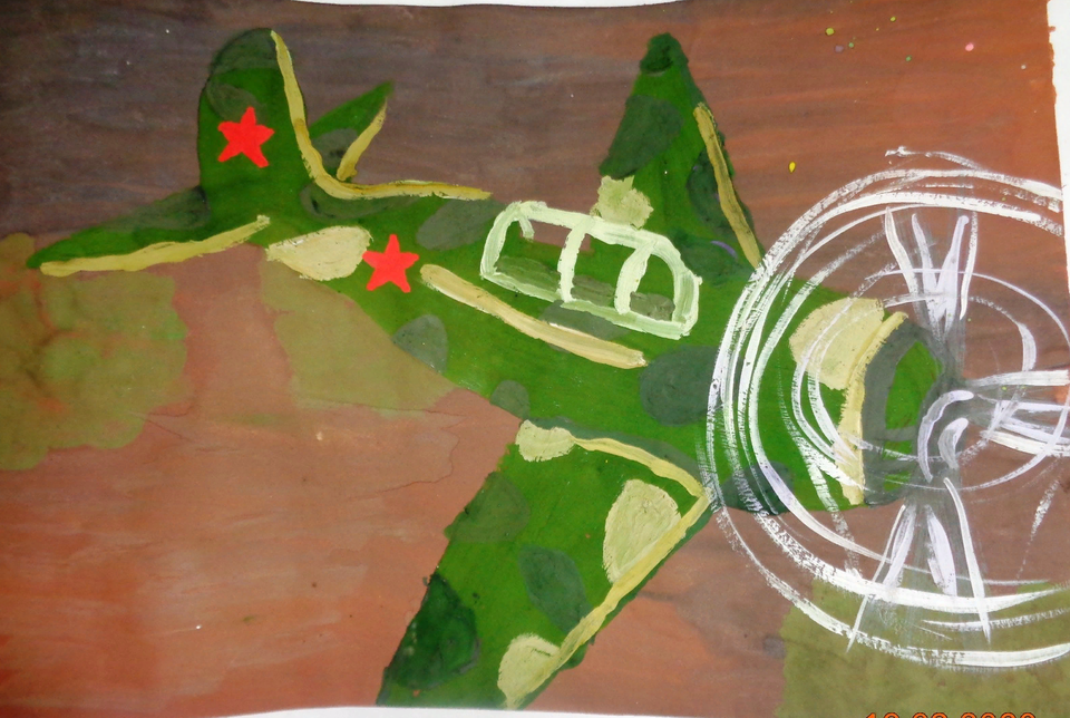 Детский рисунок - Воздушный бой