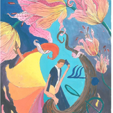 Рисунок "вальс цветов" на конкурс "Конкурс творческого рисунка “Свободная тема-2021”"
