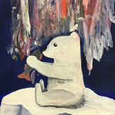 Рисунок "Полярный медведь на льдине" на конкурс "Конкурс творческого рисунка “Свободная тема-2019”"